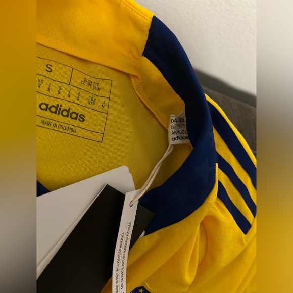 Adidas Authentic Boca Juniors Argentina Soccer Yellow HT3675 Jersey Men's Sz: S - Picture 6 of 7